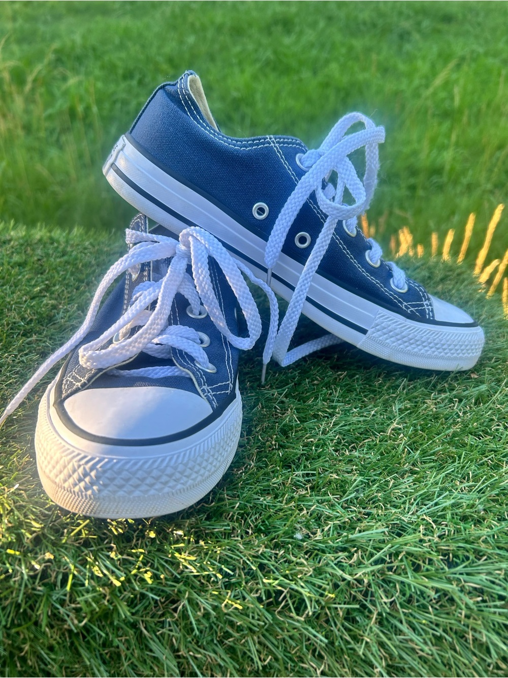 Converse Classic Navy , Men Sneakers size 4,blue canvas